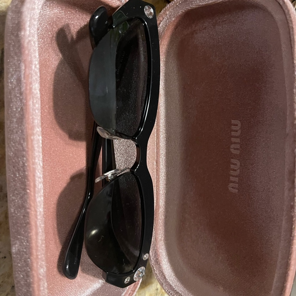 Miu miu cat eye black sunglasses